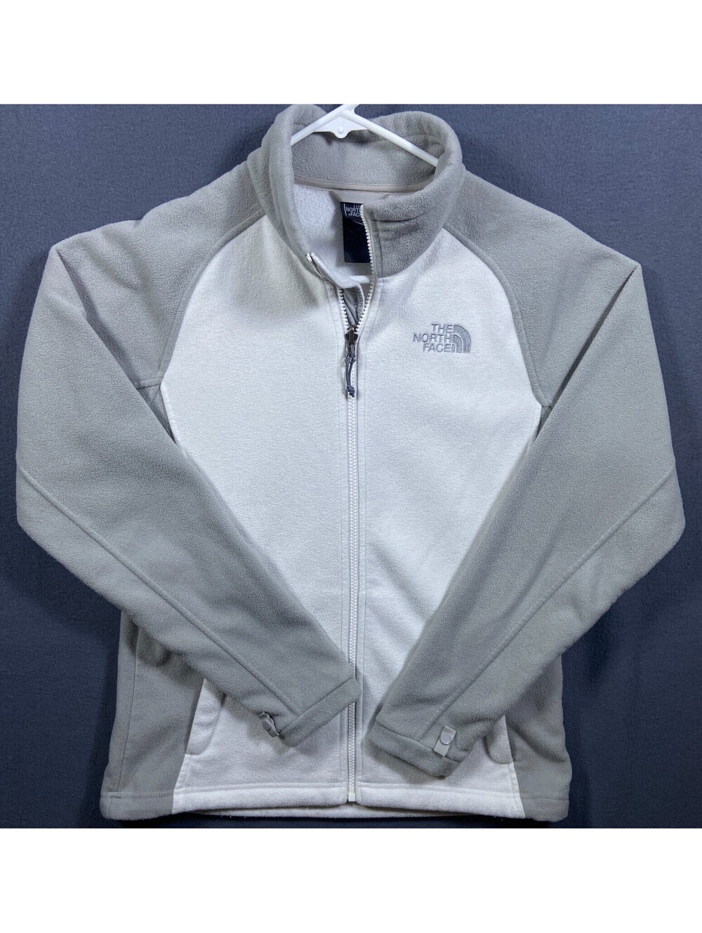The North Face Campfire Fleece Full Zip Half Dome Denali Jacket (Women's M) Gray